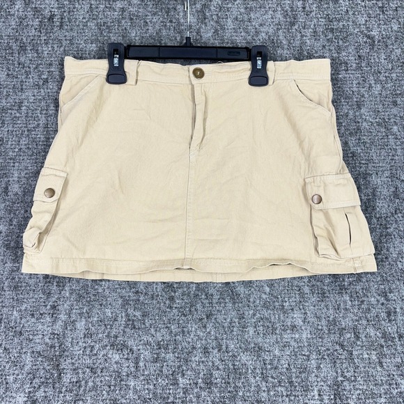 Princess Polly XXS Tan Cargo Micro Mini Short Skirt Utility Safari Grunge Punk - Picture 1 of 9